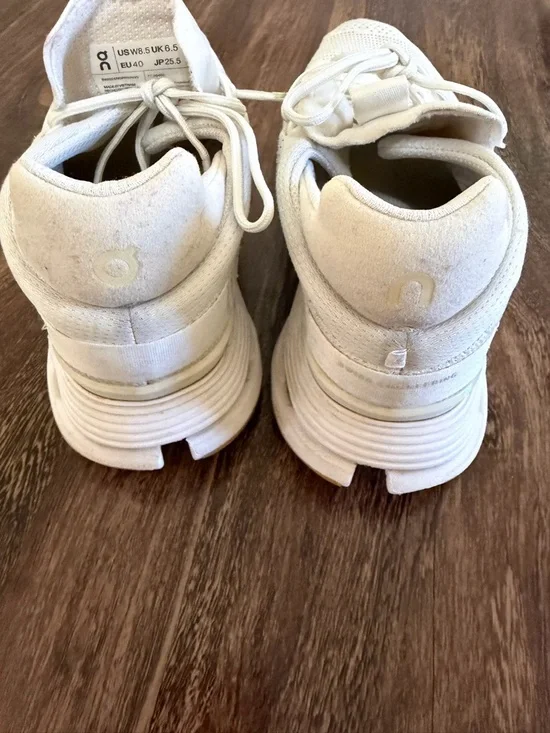 ON CloudNova Shoes White/Undyed Cloudtec Athletic Running Sneakers - Picture 6 of 11